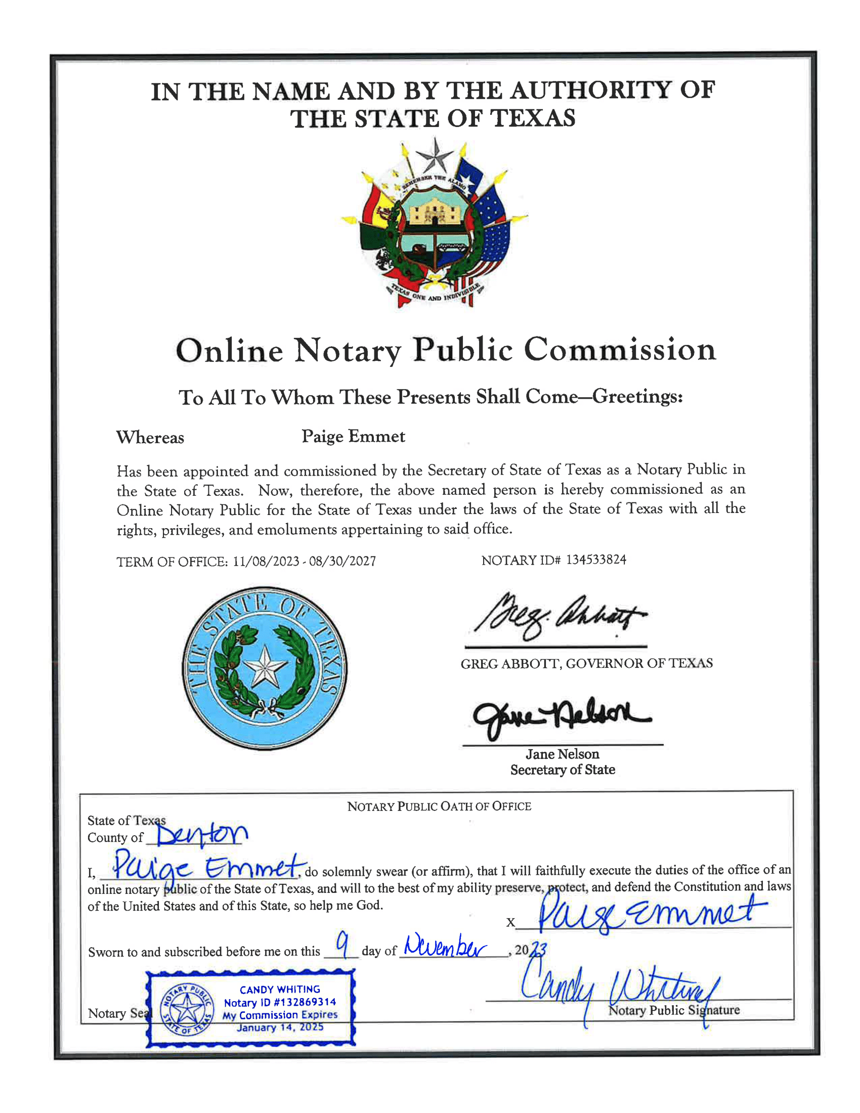 Notary Certification 2023